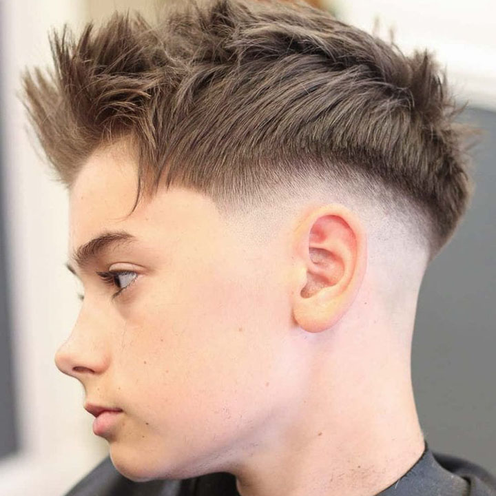 Undercut with Fade and Messy Top